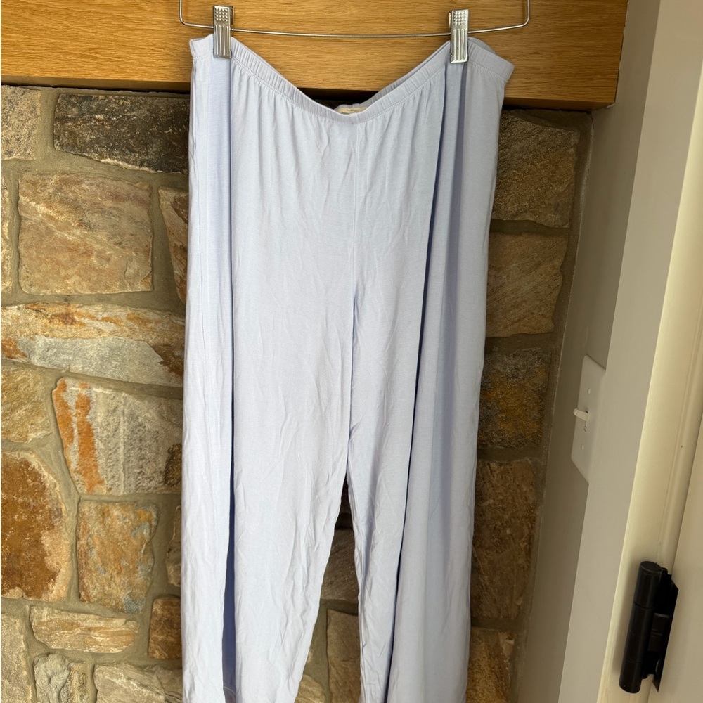Eberjey Gisele TENCEL™ Modal Cropped PJ pants size XL soft blue - Picture 7 of 8